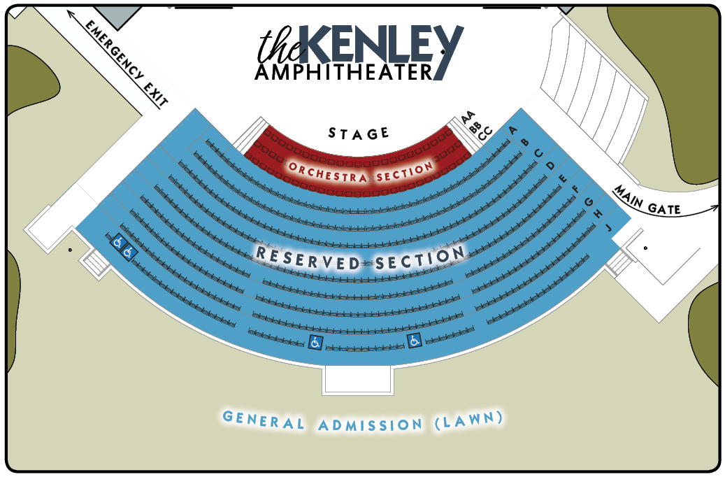 Ed Kenley Amphitheater Seating Chart