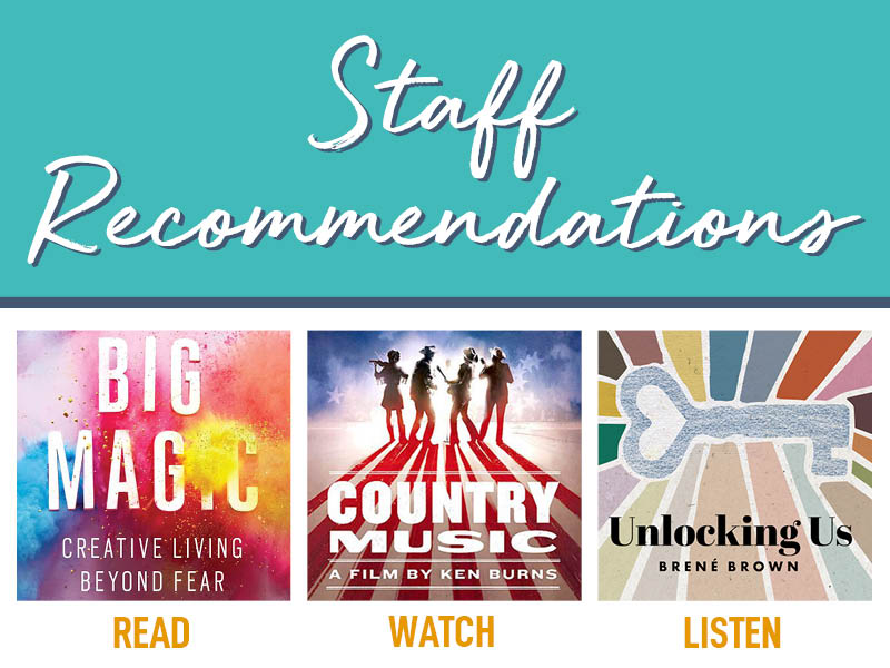 READ. WATCH. LISTEN. | Staff Recommendations